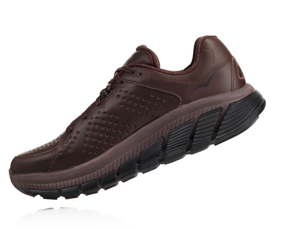 Hoka One One Løbesko Herre - Gaviota Læder - Brune - 518093JOL